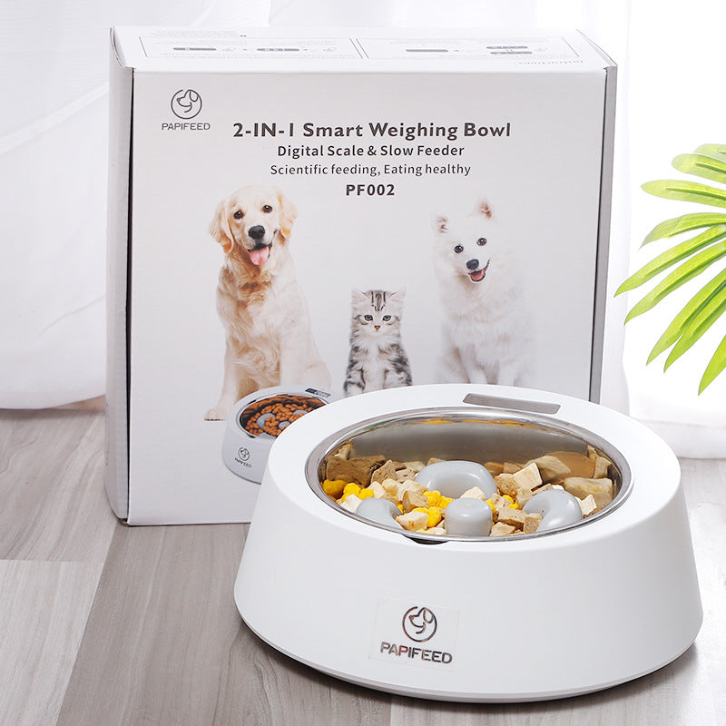 Slow Feed Bowl with Smart Weighing for Pets