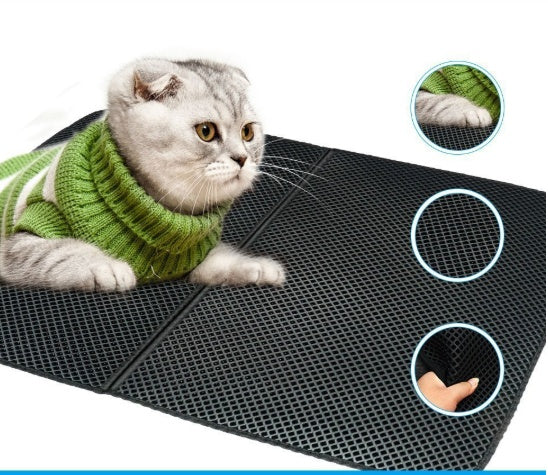Waterproof Cat Litter Mat That Traps Mess Instantly