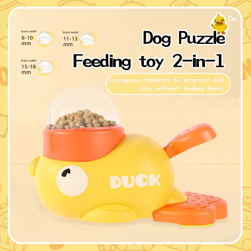 Duck Puzzle Feeder Toy for Fun Dog Training