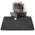 Mess-Free Cat Litter Mat with Splash Guard