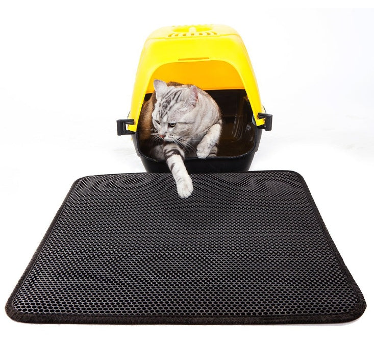 Waterproof Cat Litter Mat That Traps Mess Instantly