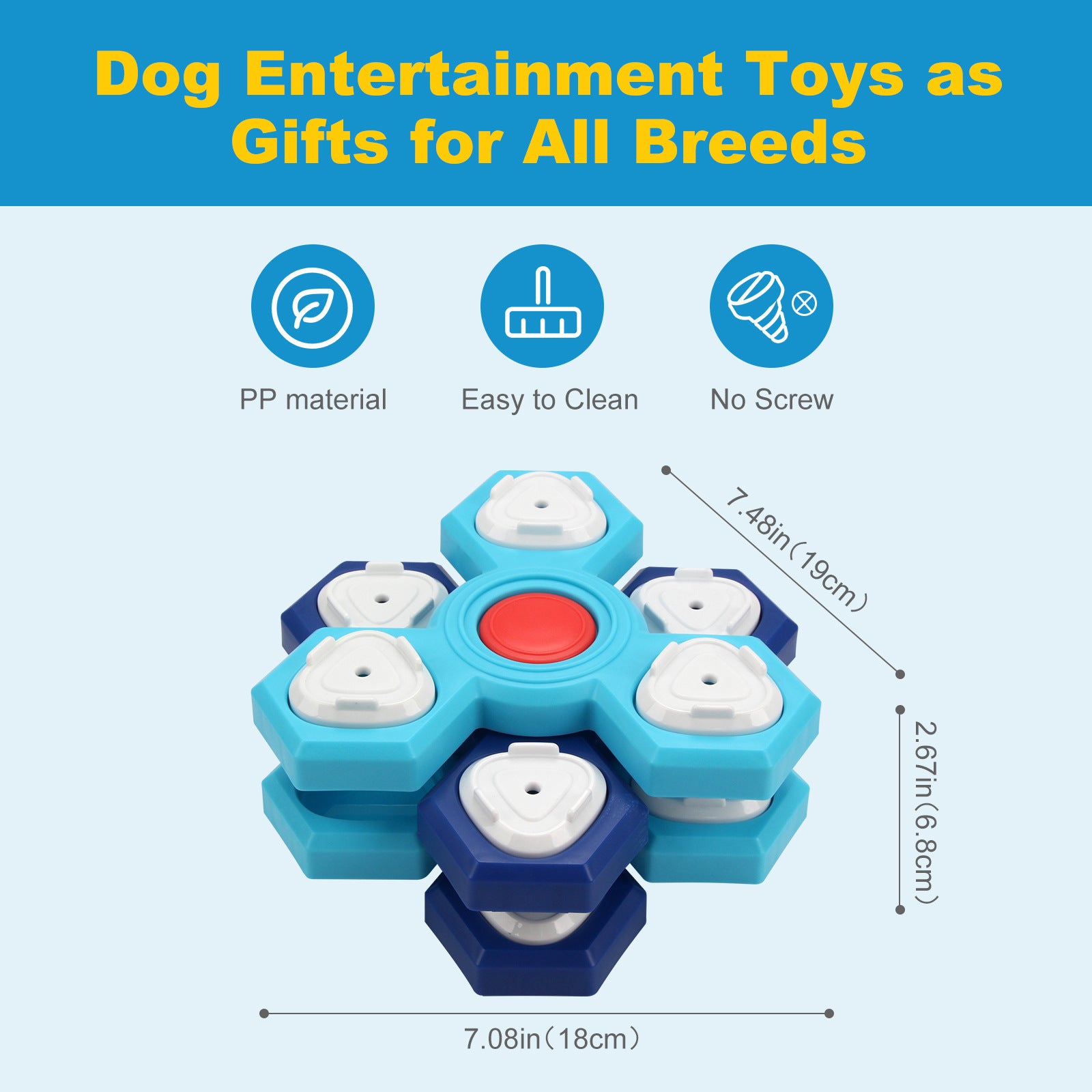 Treat Dispensing Puzzle Toy for Happy Dogs