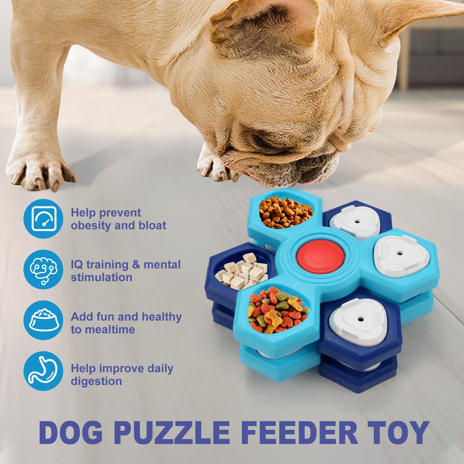 Treat Dispensing Puzzle Toy for Happy Dogs
