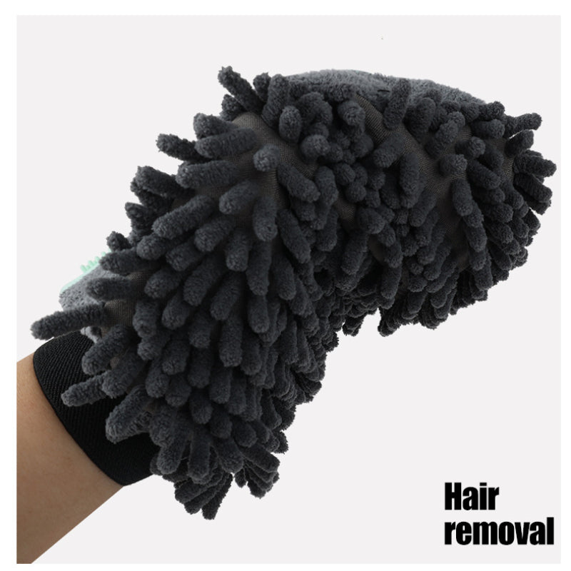 2-in-1 Pet Grooming Glove for Bathing and Massaging